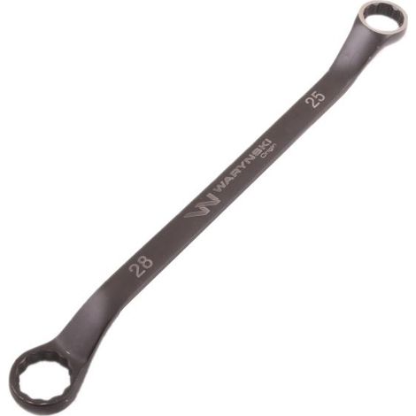 Ringschlüssel mit versetzter Achse 25 x 28 mm. CrV-Standard ASME B107.9 Waryński (1/2)