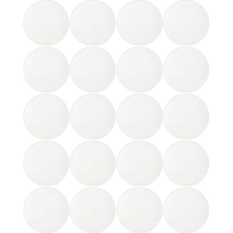 Lot de 20 caches ronds verre - 4,5 cm transparent pour spots GU10 MR16 - Diffuseur lumière uniforme - Intérieur extérieur commerces (1/5)