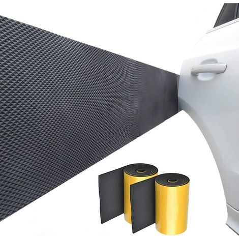 Protection Murale Garage Auto Adhésifs, Mousse Protection Garage, Protecteur De Porte De Voiture, Noir, Polyuréthane (PU), 200 20 0,4cm (2Pcs) (1/5)