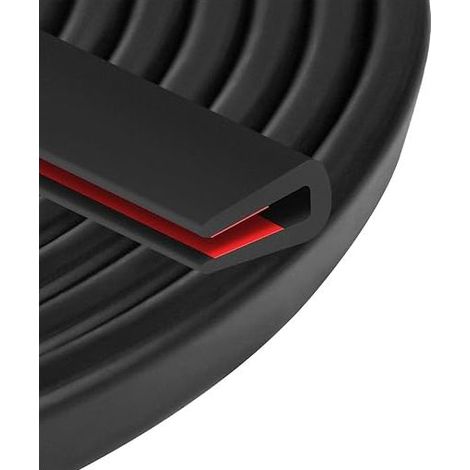 Car Door Protection, Car Door Seal, Car Door Edge Protection, U-Shaped Edge Protector for Metal Edges, Suitable for Cars, RV (1.5 mm, 3 m)