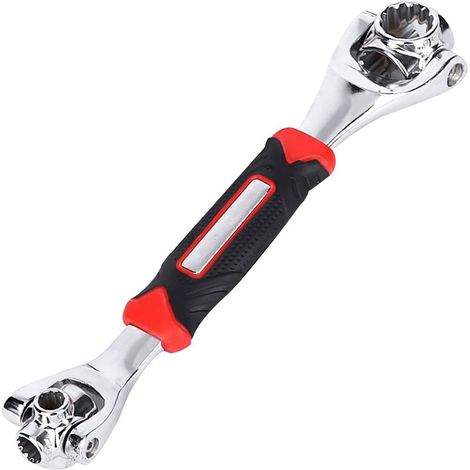1 clé à molette 52 en 1 pour mécanicien automobile, outils de réparation rotatifs en acier inoxydable, clé universelle, clé universelle, clé multifonction. (1/5)