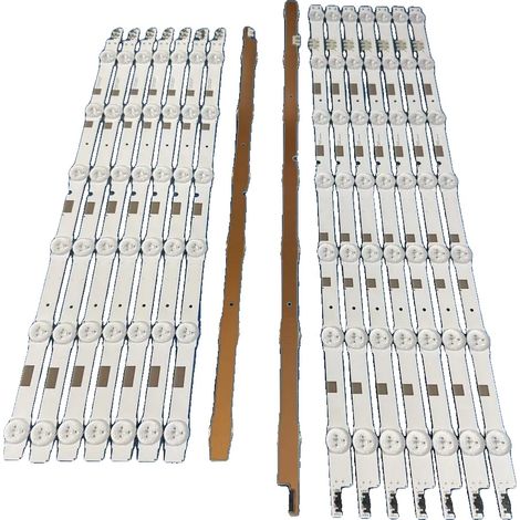 Tira de LED de 1024 mm de longitud, fabricada en cobre y aluminio, con una potencia lumínica inferior a 60 lúmenes, fuente de luz LED y compatible con modelos LED específicos. (1/5)