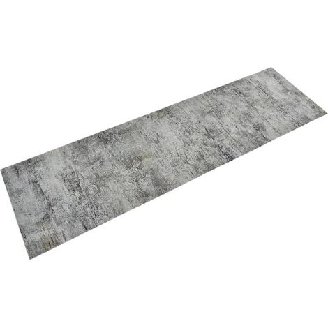 Tapis de cuisine lavable, motif béton, 45 x 150 cm, velours (1/5)