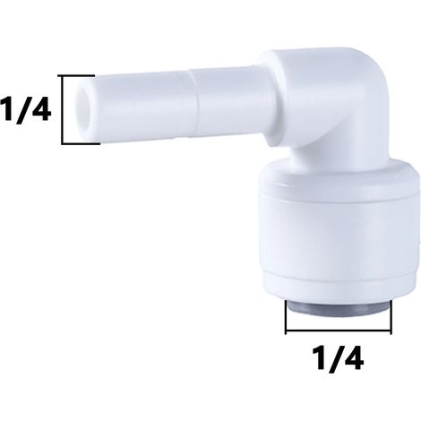 (7-10 pièces) Coude pour eau RO, filetage mâle/femelle 90°, tuyau POM 1/4" et 3/8", raccord rapide pour filtre à osmose inverse d'aquarium. (1/5)