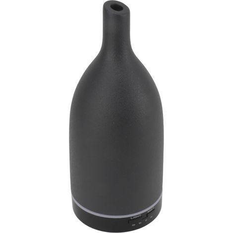 Diffuseur d'huiles essentielles en céramique, diffuseur d'aromathérapie à ultrasons, ultra-silencieux, sans eau, arrêt automatique, long bec, pour la maison et le bureau, noir, prise UE 100-240 V (1/5)