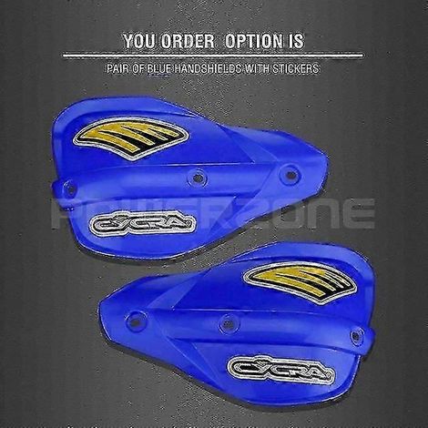Protège-mains Powerzone Probend pour guidon de moto tout-terrain/quad Honda KTM Adv EXC Enduro Husqvarna TE CRF WRF DRZ KLX (protection bleue des mains) (1/5)