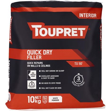 Toupret TTREB9101GB Quick Dry Filler 10kg TOUTTREB901