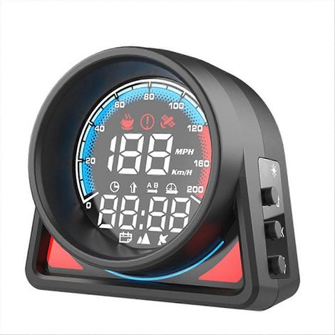 Affichage Tête Haute GPS Compteur de Vitesse Numérique Auto MPH (1/5)