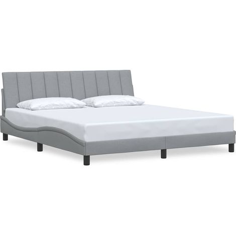Maison Exclusive - Giroletto senza Materasso Hanko Grigio Chiaro 180x200 cm Tessuto