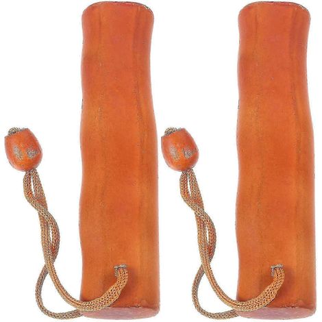 Lot de 2 poignées de parapluie de rechange marron clair, 14 x 3,5 x 3 cm (1/2)