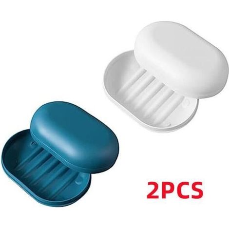 Boîte à Savon - Noname - Portable Étanche - 2pcs - Couvercle - Drainage Efficace (1/4)