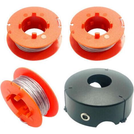 F016800175 Bobine de Fil pour Bosch Art 23 26 30 Easytrim et Combitrim,Pro-Tap Automatique Bobine Cordon Souple,8M x 1,6mm avec Couvercle F016L71088(3 Bobine + 1 Couvercle) (1/5)