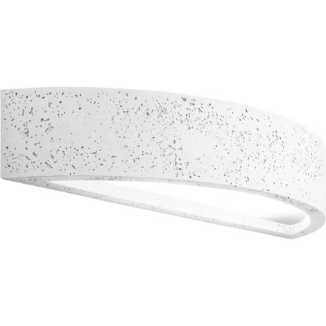 Applique murale indus demi-ronde plâtre blanc E27 ARCH