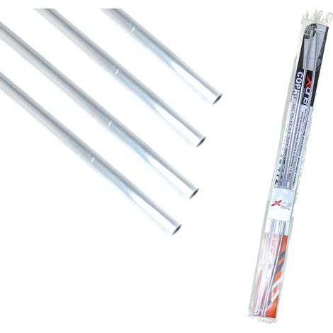 EF013 Juego XONE de 4 perfiles SalvaPorta CHROME de PVC 2x87 cm y 2x67 cm