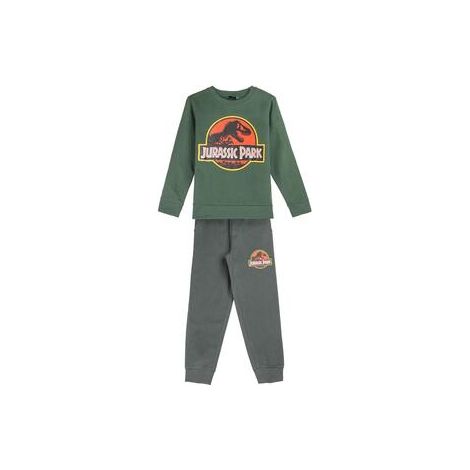 CHANDAL COTTON BRUSHED 2 PIEZAS JURASSIC PARK DARK GREEN