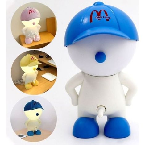 Veilleuse Forme Garçon - Lumière LED Chaude 3 W - Alimentation Secteur - Pour Chambre Enfant ou Bureau - 1 Pièce (1/5)