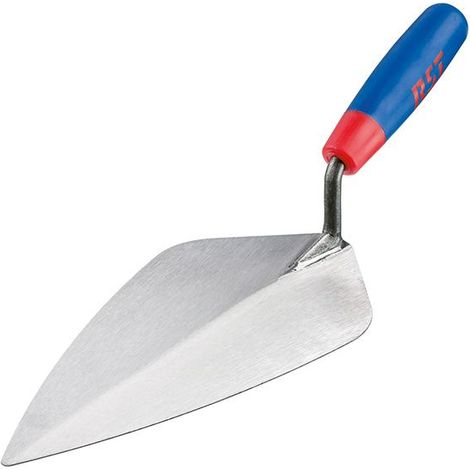 RST London Pattern Brick Trowel with Soft Touch Handle, 10-inch Pointing and Masonry Trowel for Bricklaying and Pointing Tasks