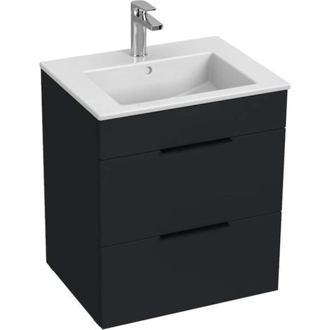 Jika Cube - Mobile con lavabo 55x43x61 cm, antracite opaco H4536121763521