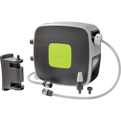 Kit Rewall 35 Gf Bewässerungsschlauchtrommel - Kunststoff + 1-2 Mt 35 Schlauch + Armaturen + Lanze