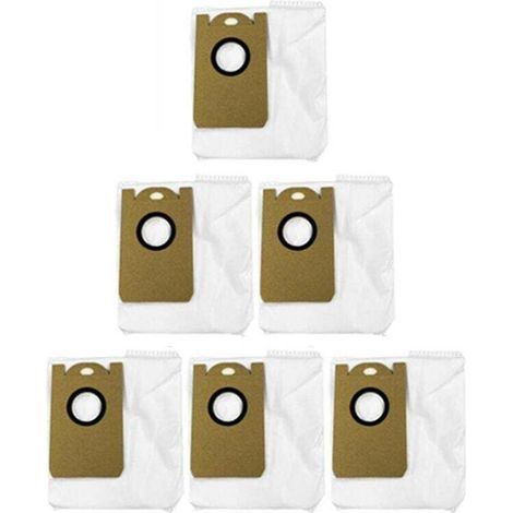Lot de 6 sacs à poussière pour aspirateur robot W2, sac poubelle de rechange, pièces de rechange, accessoire (1/5)