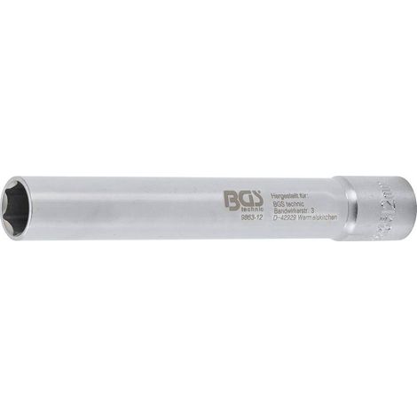 Douille Hexagonale Extra Longue 12 mm - Transmission Carré Femelle 10 mm (3/8) - Précision et Robustesse - D-Work (1/5)