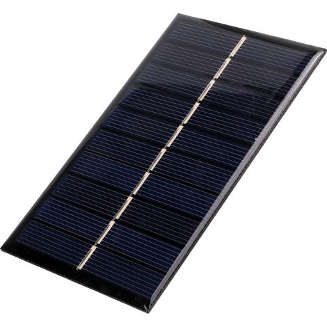 Mini panneau solaire en polysilicium, cellule solaire efficace à monter soi-même pour pompe à eau et éclairage public, 1,2 W, 5 V