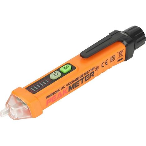 PEAKMETER PM8908C NCV-Detektor Spannungsprüferstift mit LED-Anzeige AC12-1000V