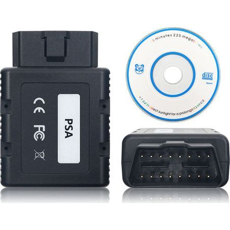 Kit de Diagnostic PSA COM Bluetooth Lexia3 PP2000 - Interface Sans Fil pour Véhicules Peugeot, Citroën et DS - Outil de Diagnostic Complet avec Logiciel pour Windows (Câble OBD2 et Adaptateur Bluetoot (1/5)