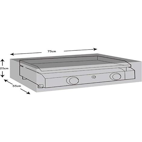 Housse de Protection pour plancha à gaz 75x55x25cm, Blanc