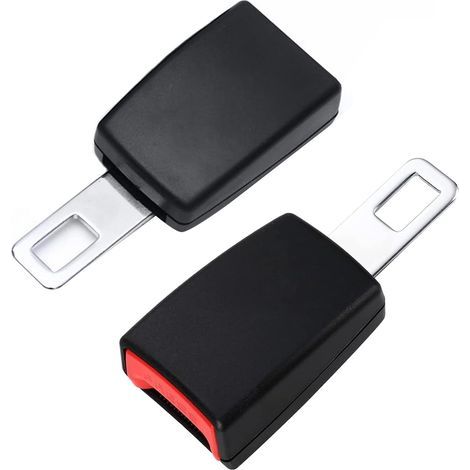 Rallonges de ceinture de sécurité de 11,9 cm avec languette en métal - Accessoires d'allongement de ceinture de sécurité, Lot de 2 (1/5)