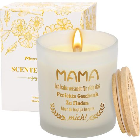 Duftkerzen Geschenkset Mama Muttertag Lavendelkerze Entspannung 100% Sojawachs (1/5)