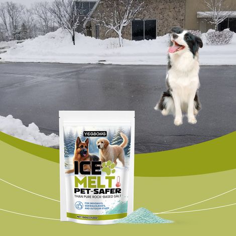 Agent de dégivrage pour sols et rues en béton en hiver, sans danger pour les animaux domestiques, pratique et efficace – 100 g (1/5)