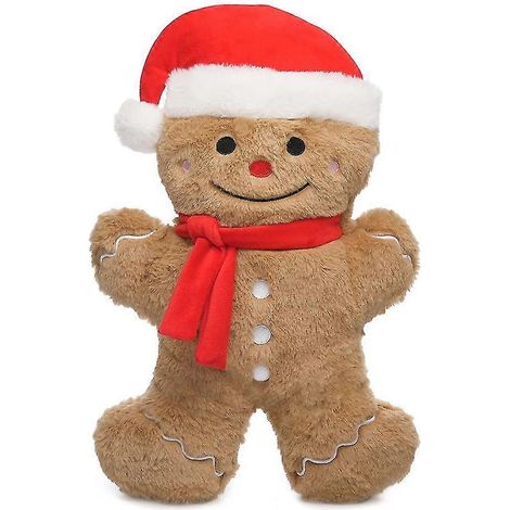 Bouillotte Gingerbread Aquforge 750 ml avec housse polaire 3D motif animaux - Douce et chaude pour un confort optimal (1/3)