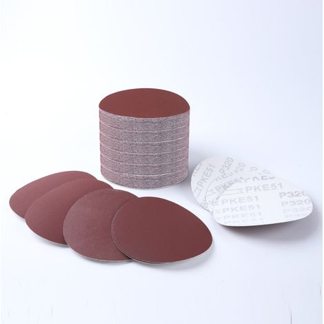 250 Pièces Disques Abrasifs 50mm Disques Papier Abrasif Grain 80 100 120 240 320 Kit de Ponçage Disques Abrasifs 2 Pouces