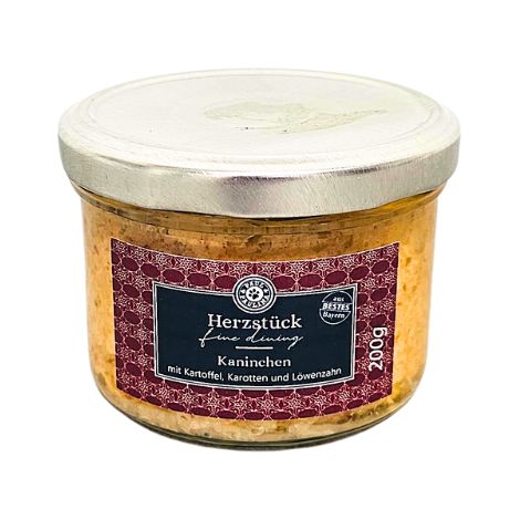 Lapin aux légumes 200 g Aliment pour chien Faible en matières grasses Pour les problèmes de pancréas et de foie Paul & Paulina (1/2)