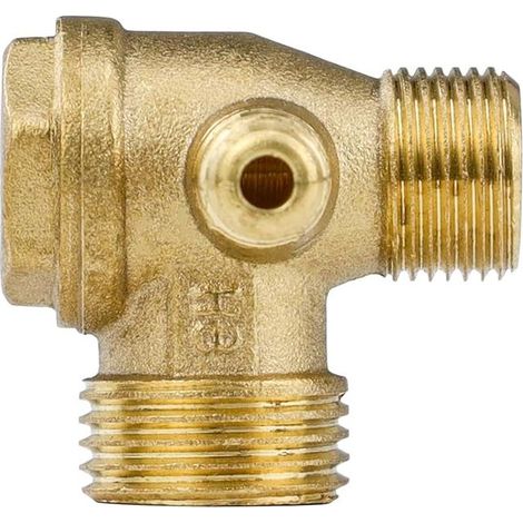 Clapet anti-retour à 3 voies à filetage externe, clapet anti-retour en laiton, accessoires pneumatiques, pour pièce de rechange de clapet anti-retour (1/4)