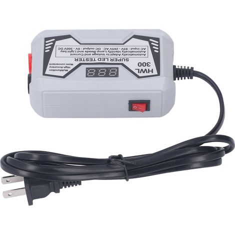 Testeur de perles et bandes LED HWL-300 gris - Vérification sans démontage pour réparation TV LCD rétroéclairage, norme US 85-265V, certifié CE/FCC (1/5)