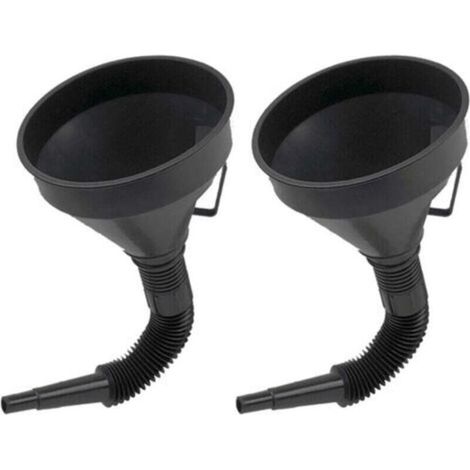 2 Pièces Grands Entonnoir Essence Entonnoir Huile Moteur en Plastique Flexible Entonnoir Filtre avec Filtre pour Moto Voiture Essence et Usages Domestiques