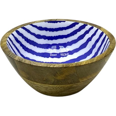Signes Grimalt Cuenco Bol Cocina  Cuenco Rayas S Cajas Y Bandejas Azul 15x15x6cm 36295