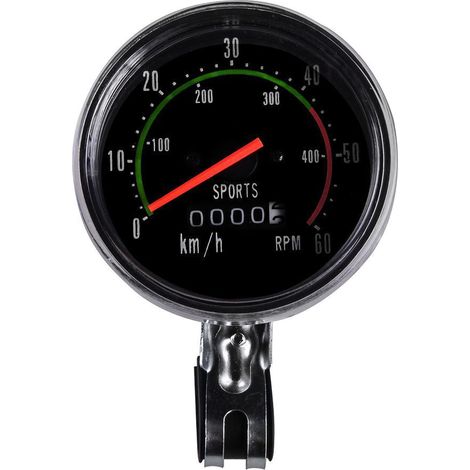 Compteur de vitesse de vélo, compteur de vitesse circulaire universel mécanique, mesure précise (1/5)