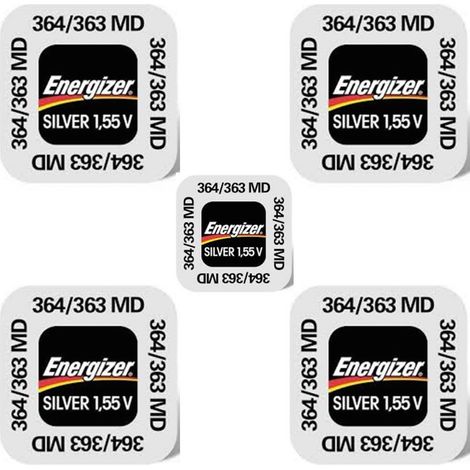 .5 piles Energizer 364/363.