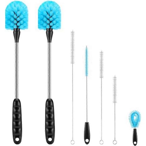 Set mit 7 Babyflaschen-Reinigungsbürsten mit langem Griff, inklusive 5 Strohhalmbürsten für vielseitige Reinigung (1/5)