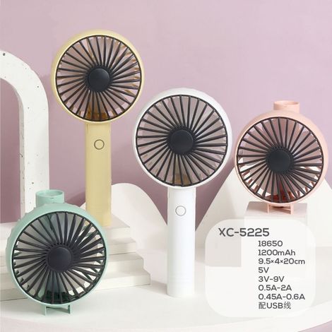 TRADE SHOP - Mini Ventilatore Ricaricabile Usb Portatile Pieghevole Per Casa Ufficio Xc-5225 - (1/2)