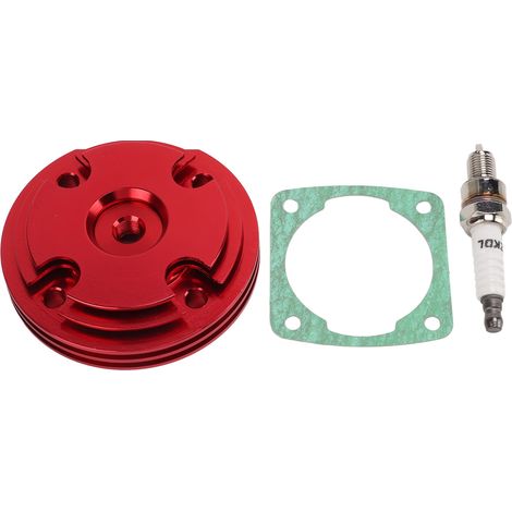 Zylinderkopfdichtung und Zündkerzendichtung, CNC-gefräster Aluminiumlegierungssatz für 66-cm³-, 69-cm³- und 80-cm³-Zweitaktmotoren, motorisierte Fahrräder (1/5)