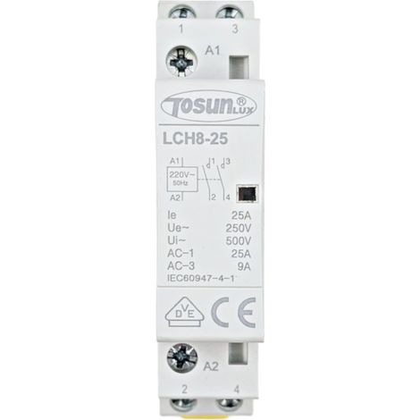 Contactor Modular Estrecho 2P 25A AC 24V