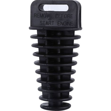Tapón de escape negro para silenciador de escape de motocicleta, moto de cross, ATV, quad de 2 y 4 tiempos. (1/5)