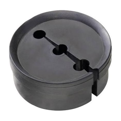 Wiska Inserto de estanqueidad plástico negro pack 25 piezas