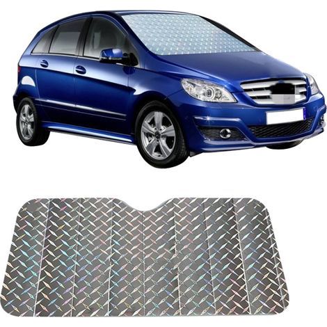 GROOFOO Akkordeon-Sonnenschutz fürs Auto, reflektierender Windschutzscheiben-Sonnenschutz zum Schutz vor schädlichen UV-Strahlen - Autozubehör für einen kühlen Innenraum (130×70cm) (1/5)