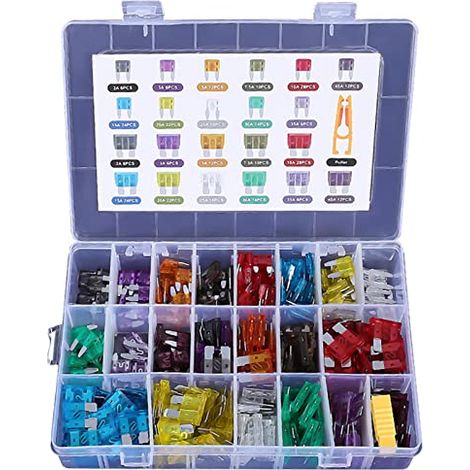 ZOLGINALote de 300 fusibles de voiture en cojo estandar y mini (2A/3A/5A/7A/5A/10A/15A/20A/25A/30A/35A/40A) (1/3)