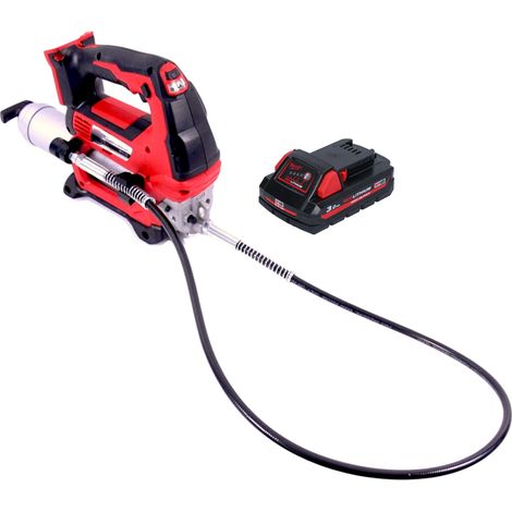 Milwaukee M18 GG-301 ingrassatore a batteria 18 V 690 bar + 1x batteria ricaricabile 3,0 Ah - senza caricabatteria